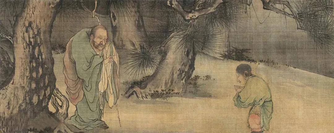 南宋梁楷(传)行书对题八高僧故事图卷