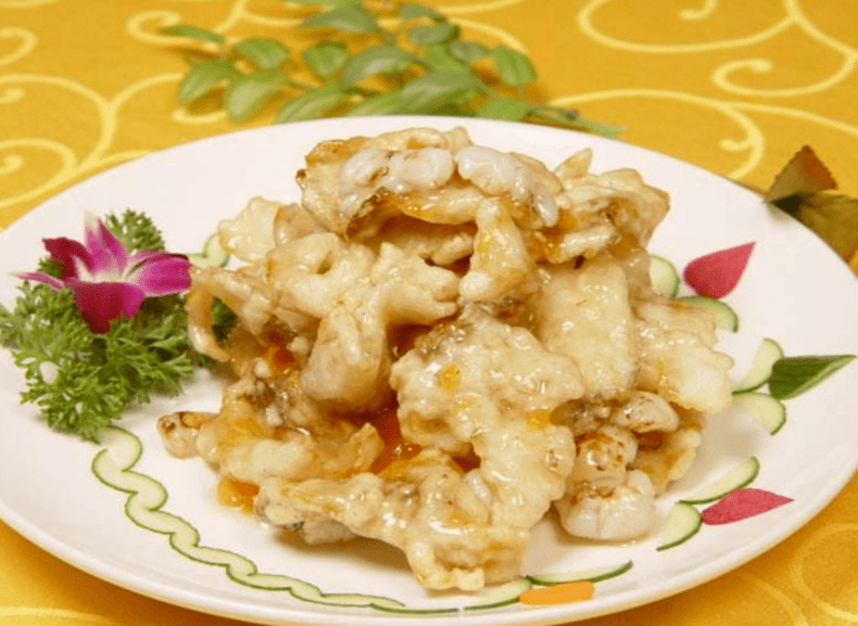 美味的荔枝鱼片来一盘?