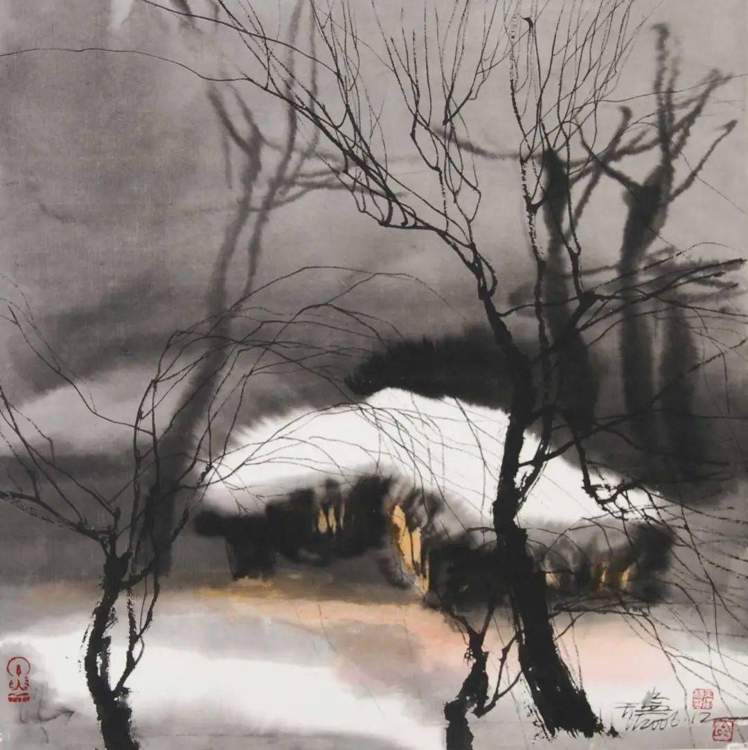 陆天宁的水墨山水|江南的清秀,雪域高原的厚重