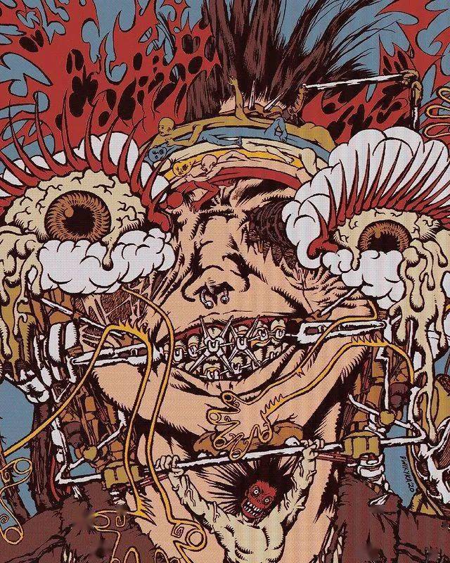 壁纸艺术家dwikyka笔下极具个性的怪诞插画