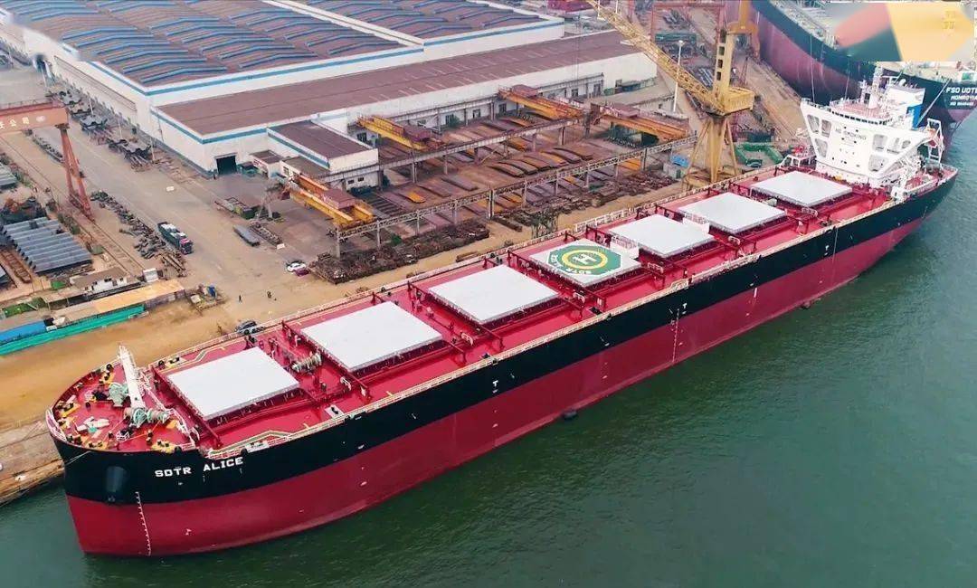 大船集团山船重工为中航租赁再交一艘8.5万吨散货船!