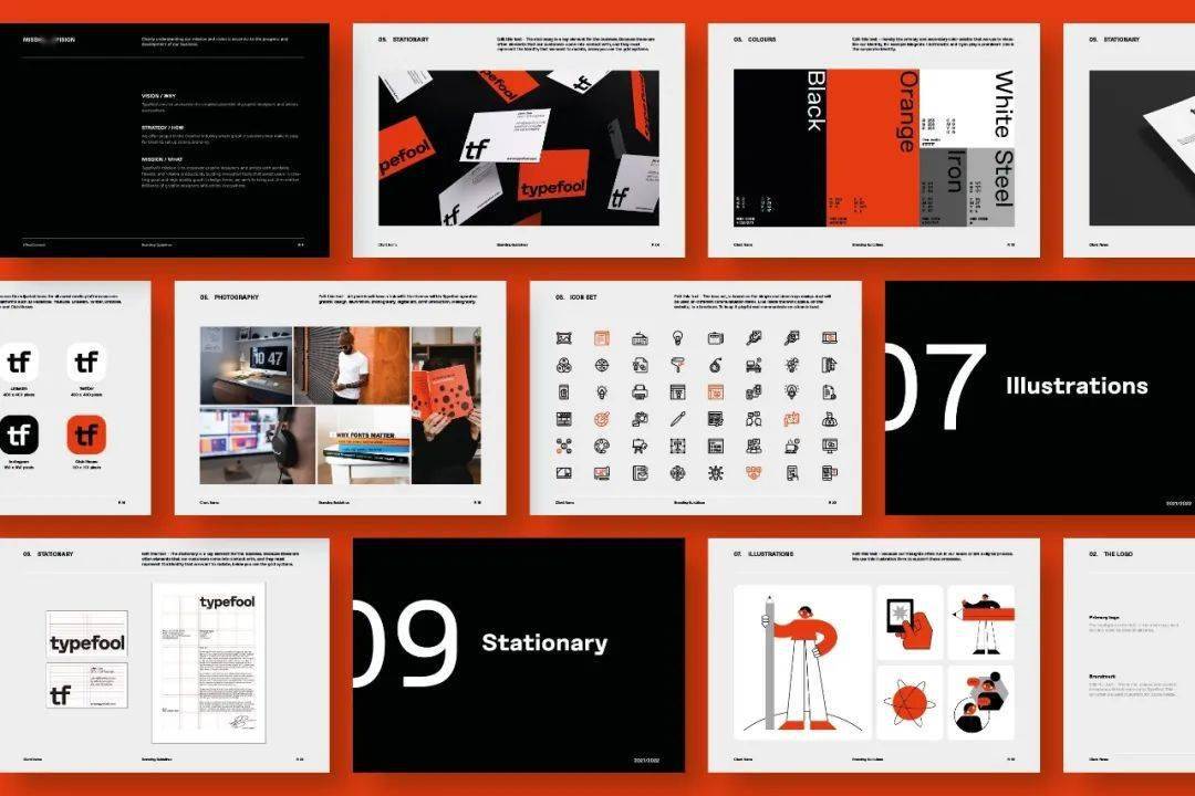 平面设计品牌手册这样排版更时尚