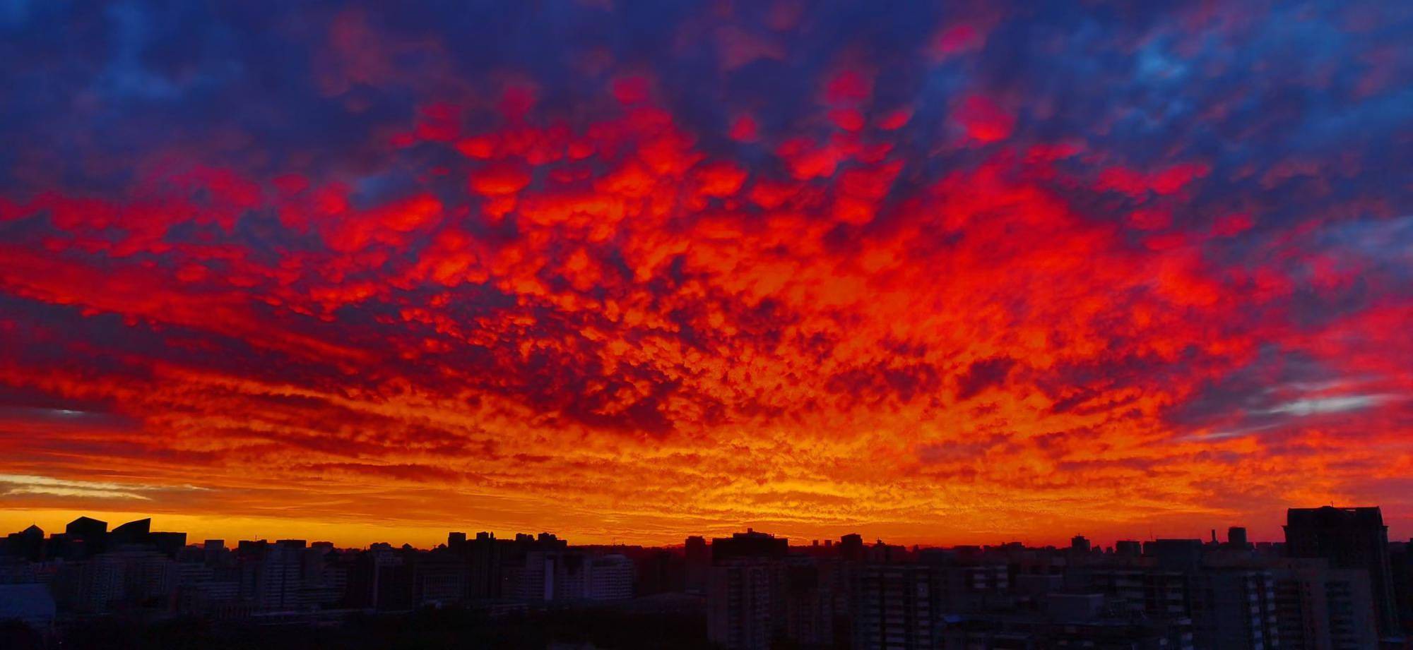 朝霞是什么颜色图片