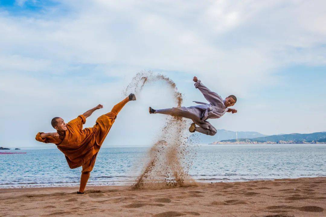 少林武功 "遇见" 最美滩涂风光_武术