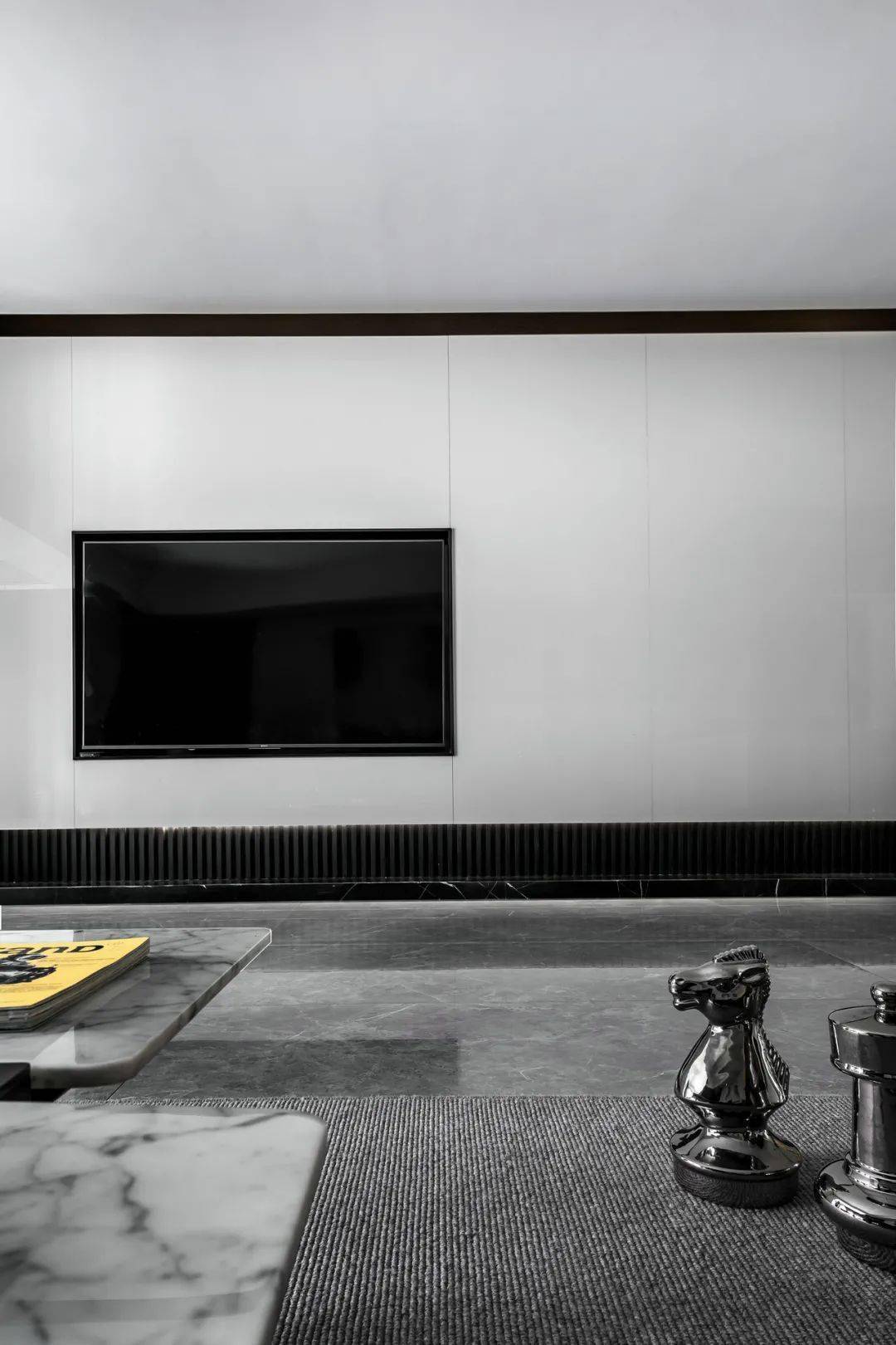 150㎡极简黑白灰,年轻夫妇的家,高级灰色的空间格调【岳秀装饰集团】