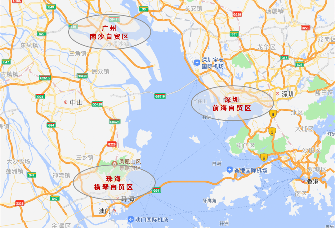 横琴被纳入广东自由贸易区范围,随后珠海横琴自贸区成立,与深圳前海