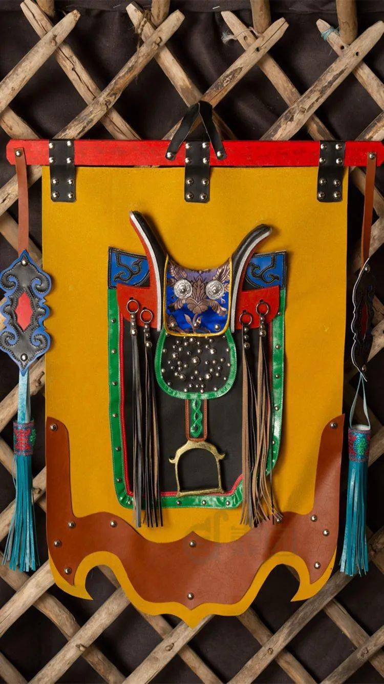 8-158蒙古特色工艺品装饰 马系列 高档仿皮卷轴画立即抢购