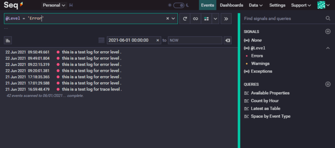 .net core with微服务 seq 日志聚合