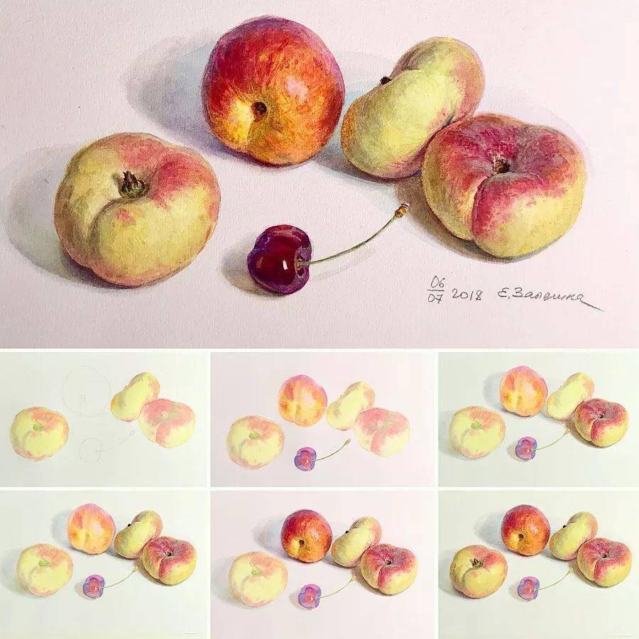 水彩静物100图看大神如何教你画静物