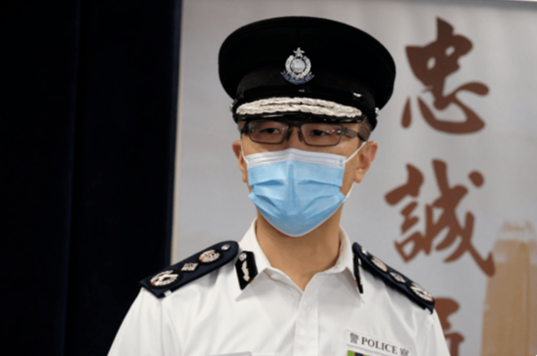 6月26日,新任港警一哥萧泽颐在黄竹坑香港警察学院会见媒体,这是他