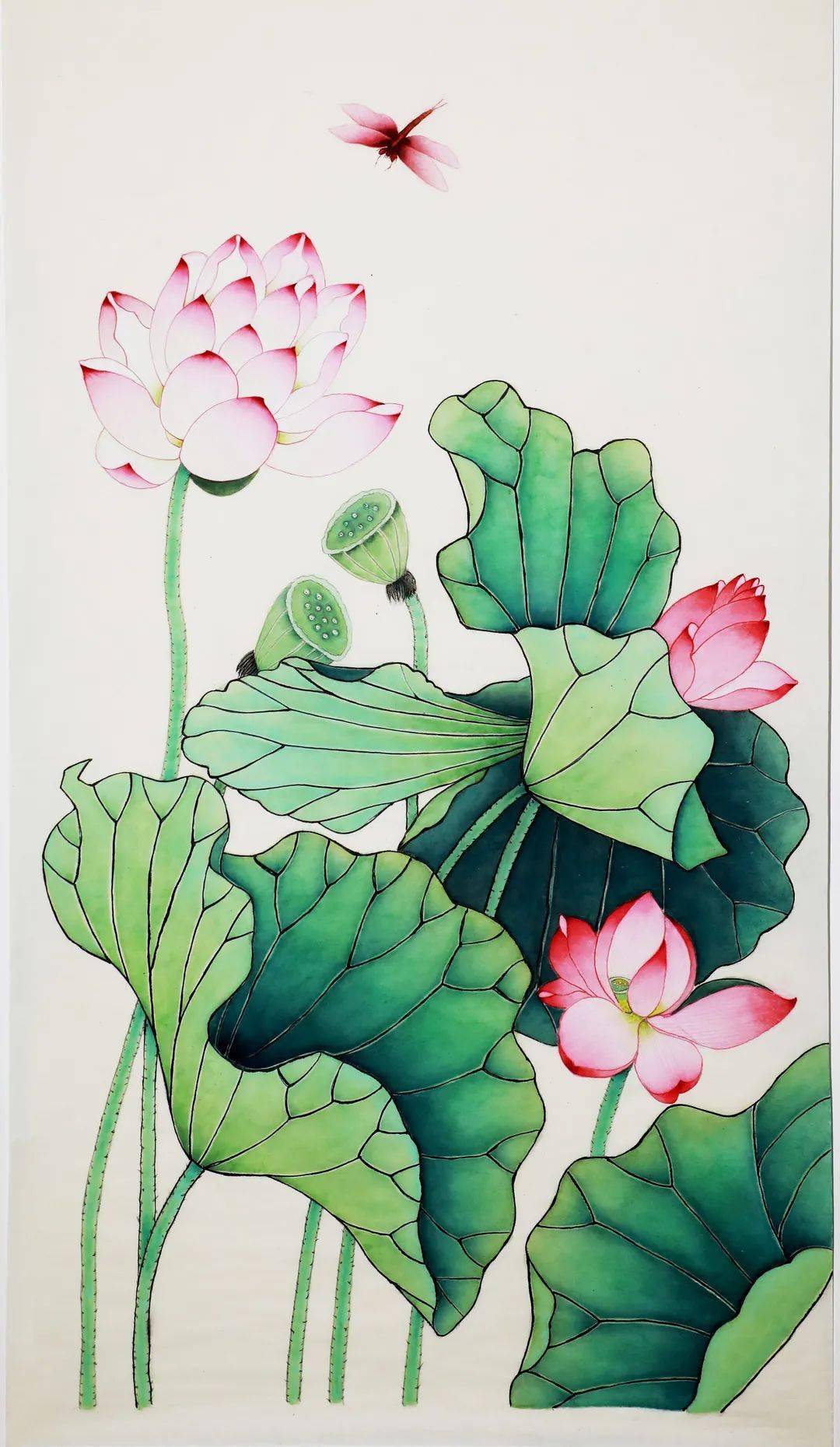 手绘青莲话清廉文创作品展示