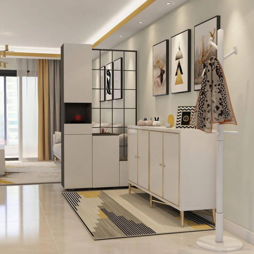 高颜值强收纳7款迷你玄关2㎡当8㎡用的门面担当