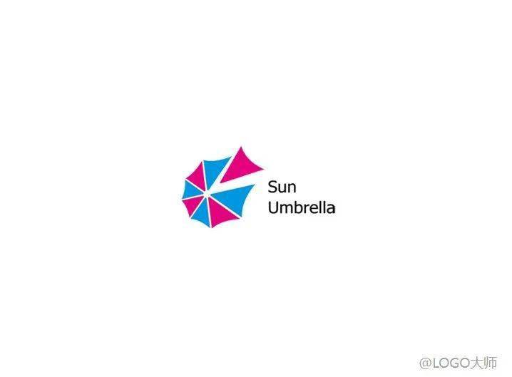 雨伞元素logo设计欣赏