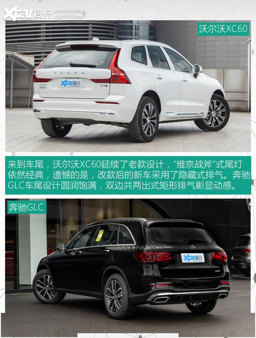 北欧贵族与老牌强者沃尔沃xc60对比奔驰glc 车型