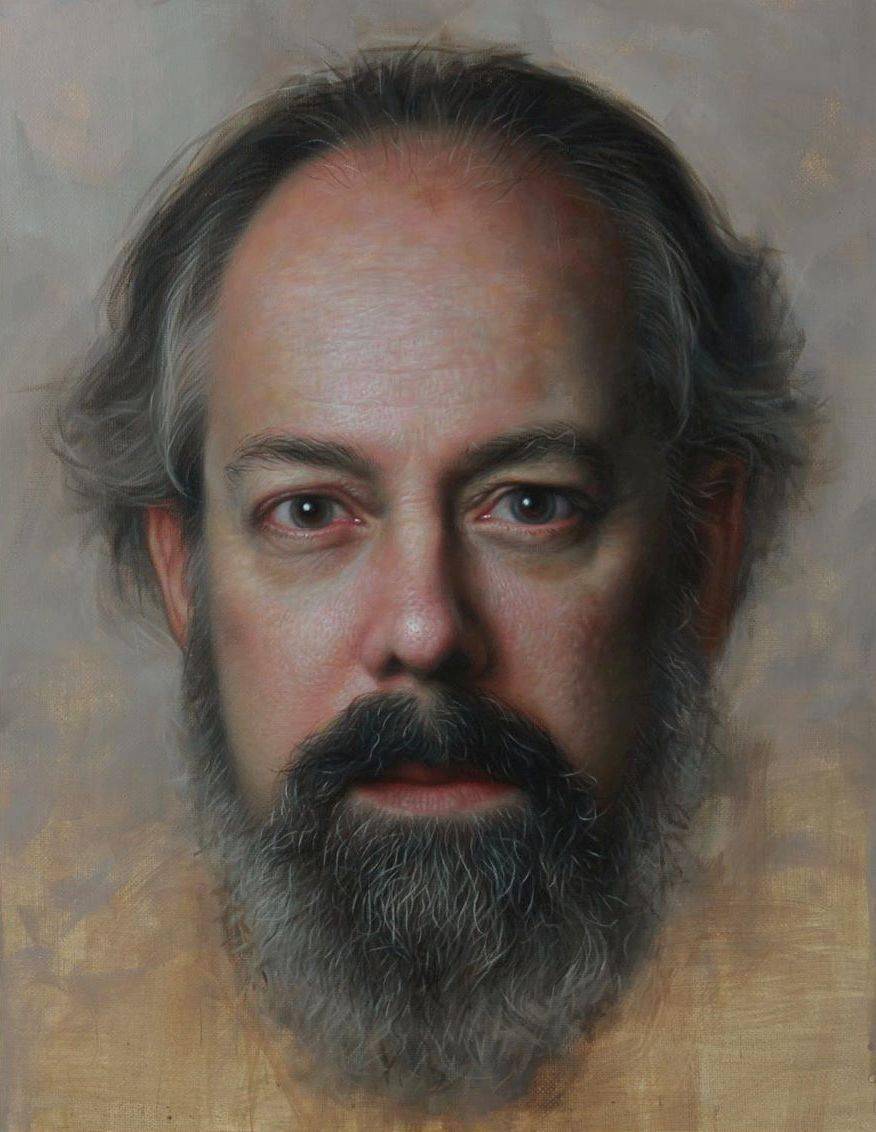 80后帅哥画家人称无敌照素超写实肖像美爆炸