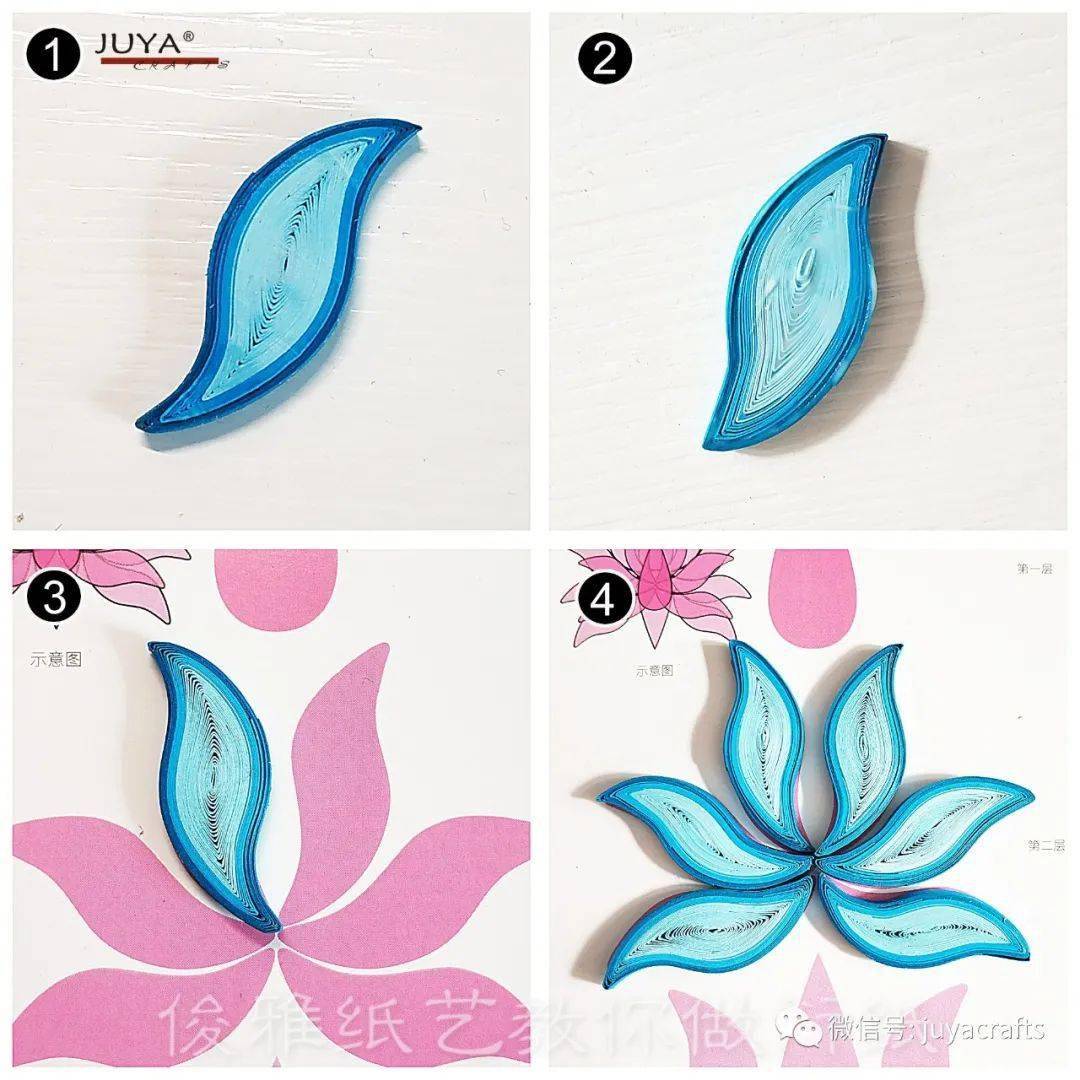 教你做衍纸(297)清莲挂件|材料包已上架_花瓣