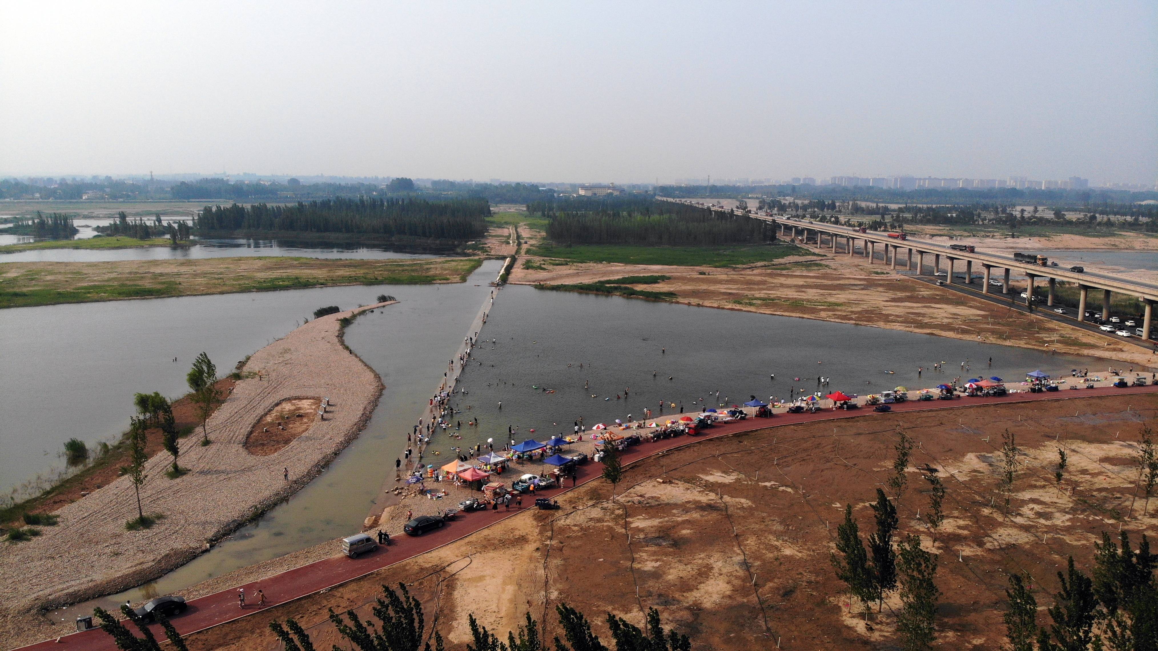 石家庄滹沱河景点图片