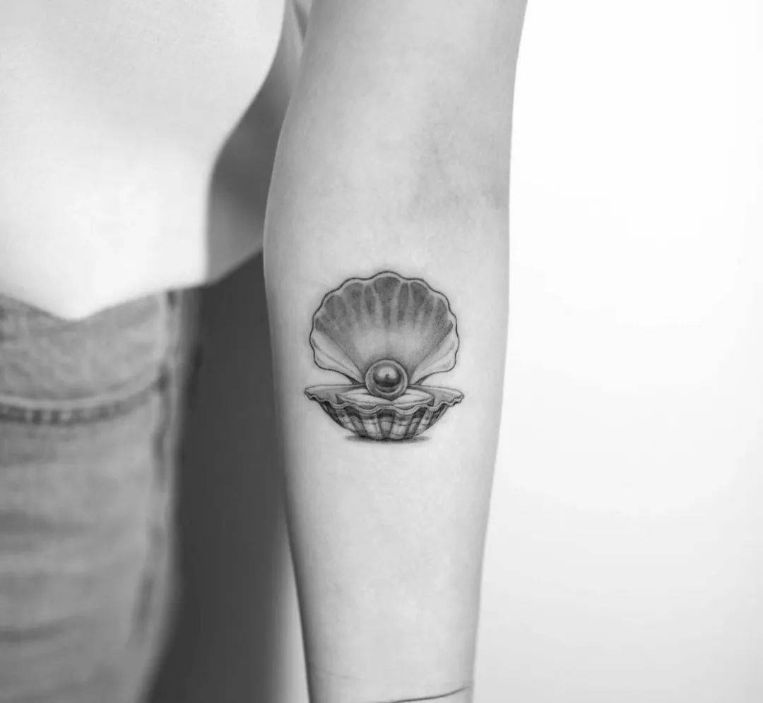 璀璨夺目的珍珠纹身_细胞