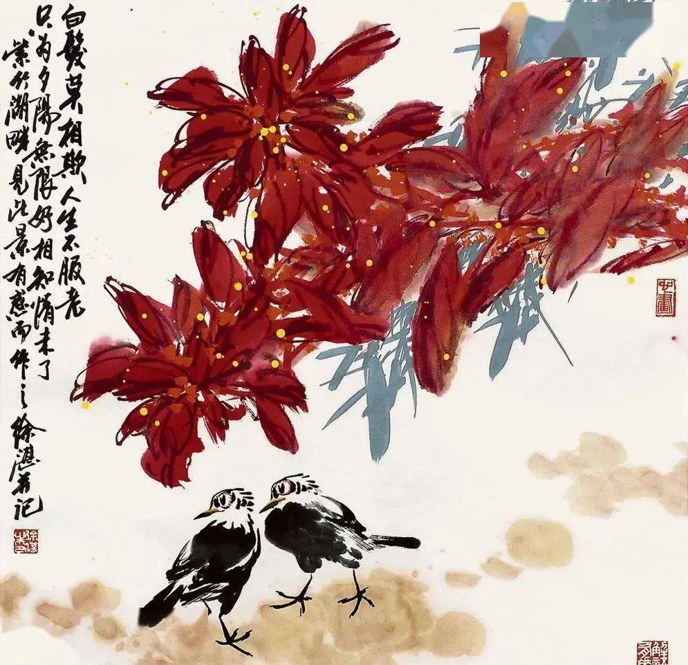 徐湛老师36幅高清花鸟作品收藏了