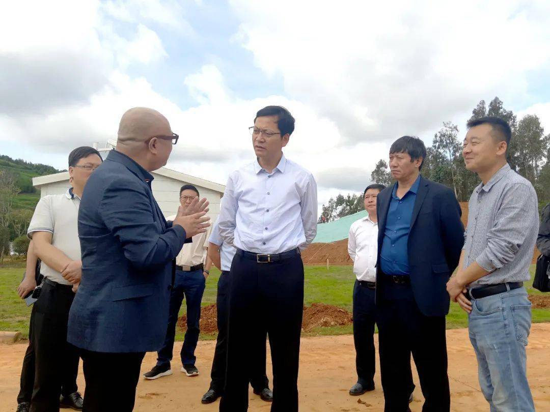 在鹏欣集团寻甸肉牛养殖示范牧场,鲁甸县考察团详细了解了肉牛养殖