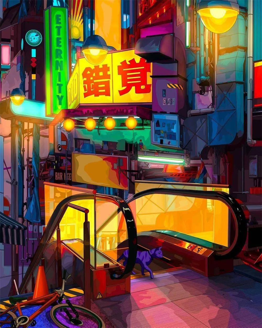 赛博朋克插画大赏