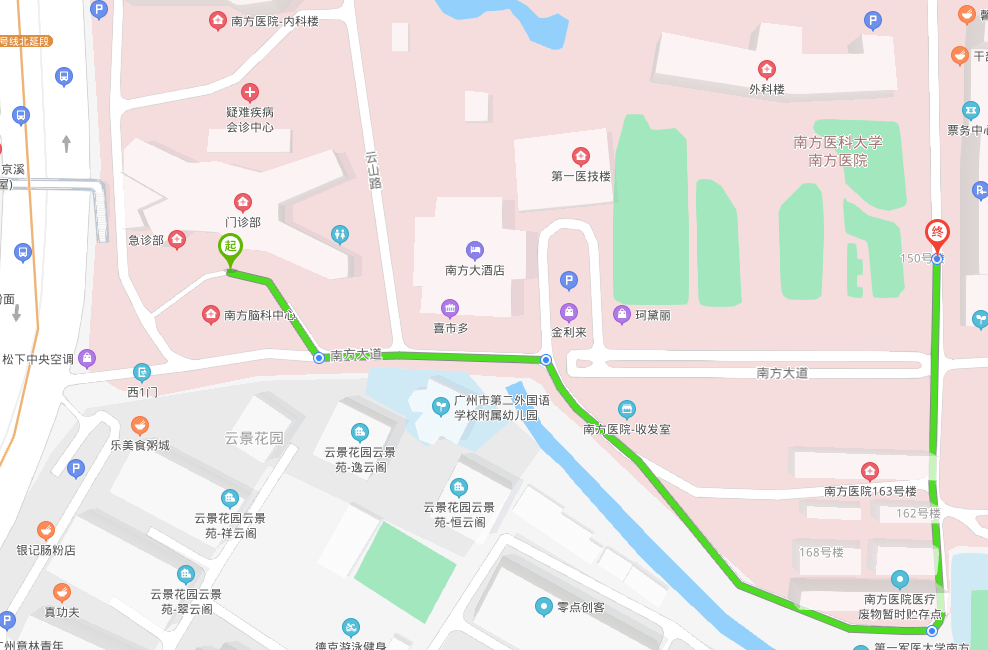 南方医科大学内部地图图片