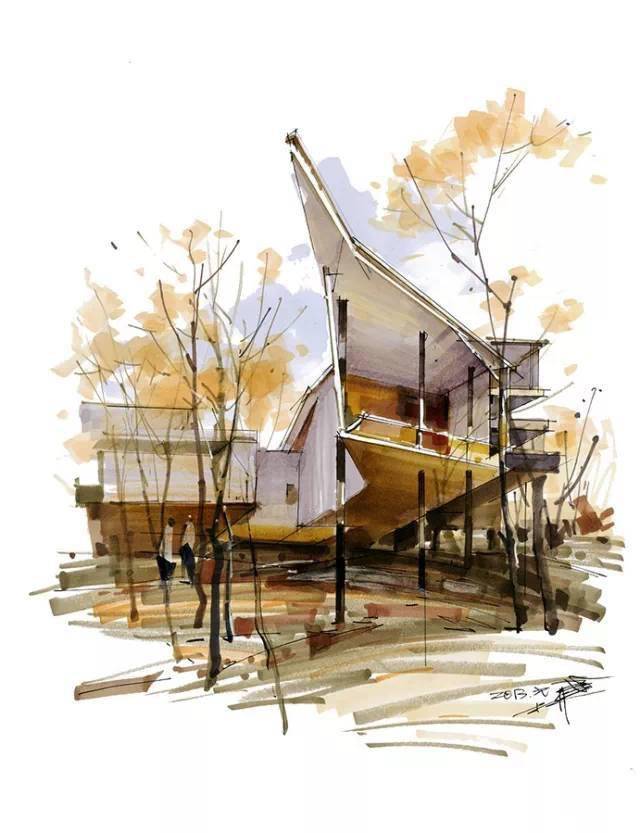 再次观摩杨健老师手绘