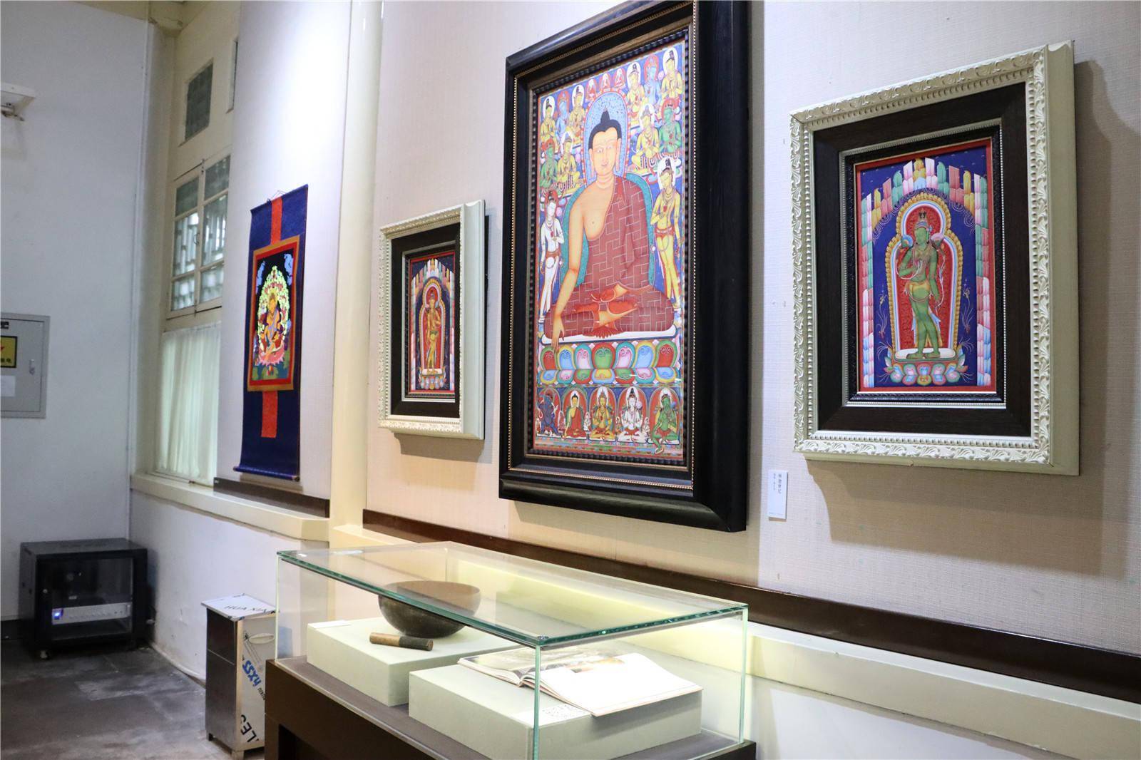 隔山对话唐卡艺术精品展在北京紫竹院行宫展出
