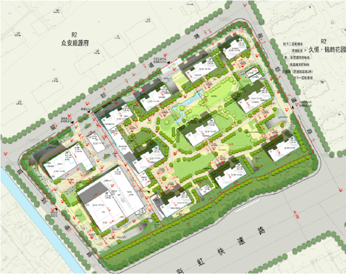 公示众安富阳区银湖地块方案公示规划10幢住宅2幢商业