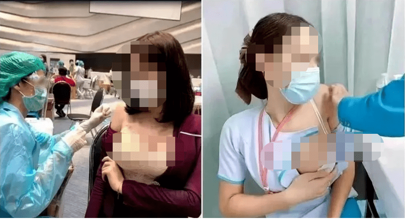 图片|“露胸式打疫苗”爆火！求这些网红别再拿疫情博眼球了！