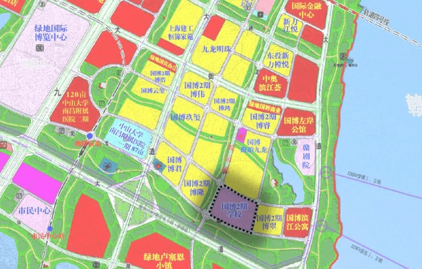 红谷滩区博雅学校(南昌二中教育集团九龙湖校区)地理位置较好,周边