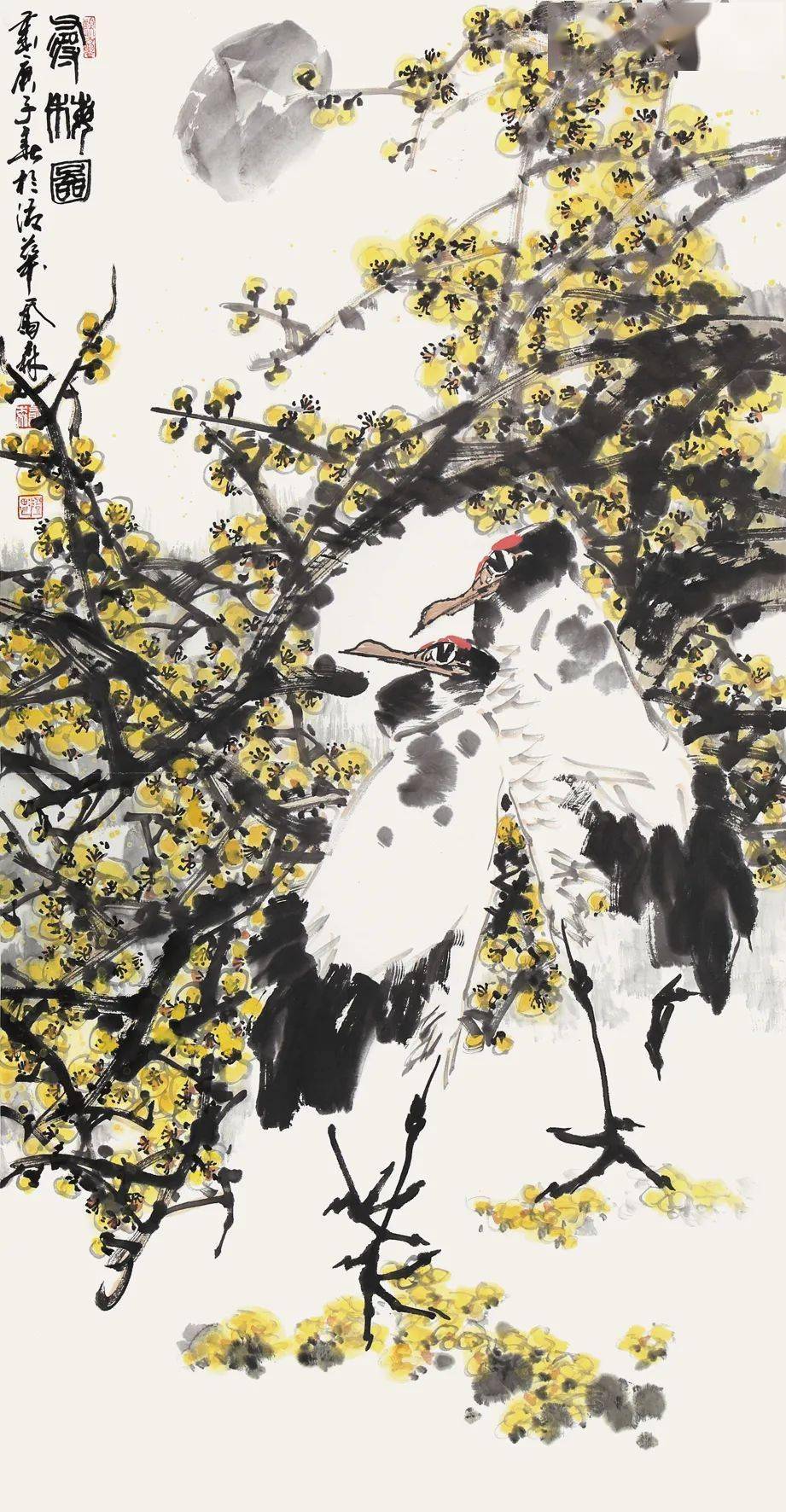 《寻梅图》138cm·68cm乔森 富贵长寿 136cmx68cm乔森 玉堂富贵 180cm