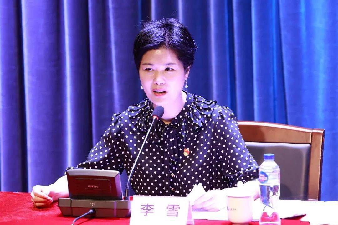 镇党委书记李雪作开班动员并作党史学习教育专题党课.