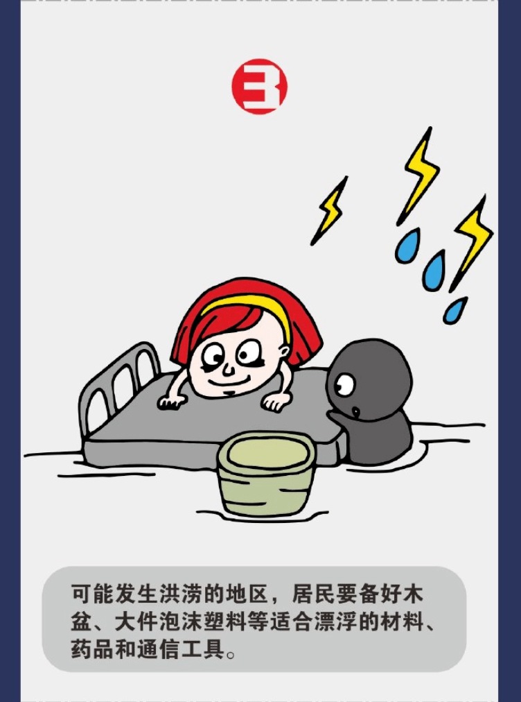 一图解读:暴雨来了怎么办?