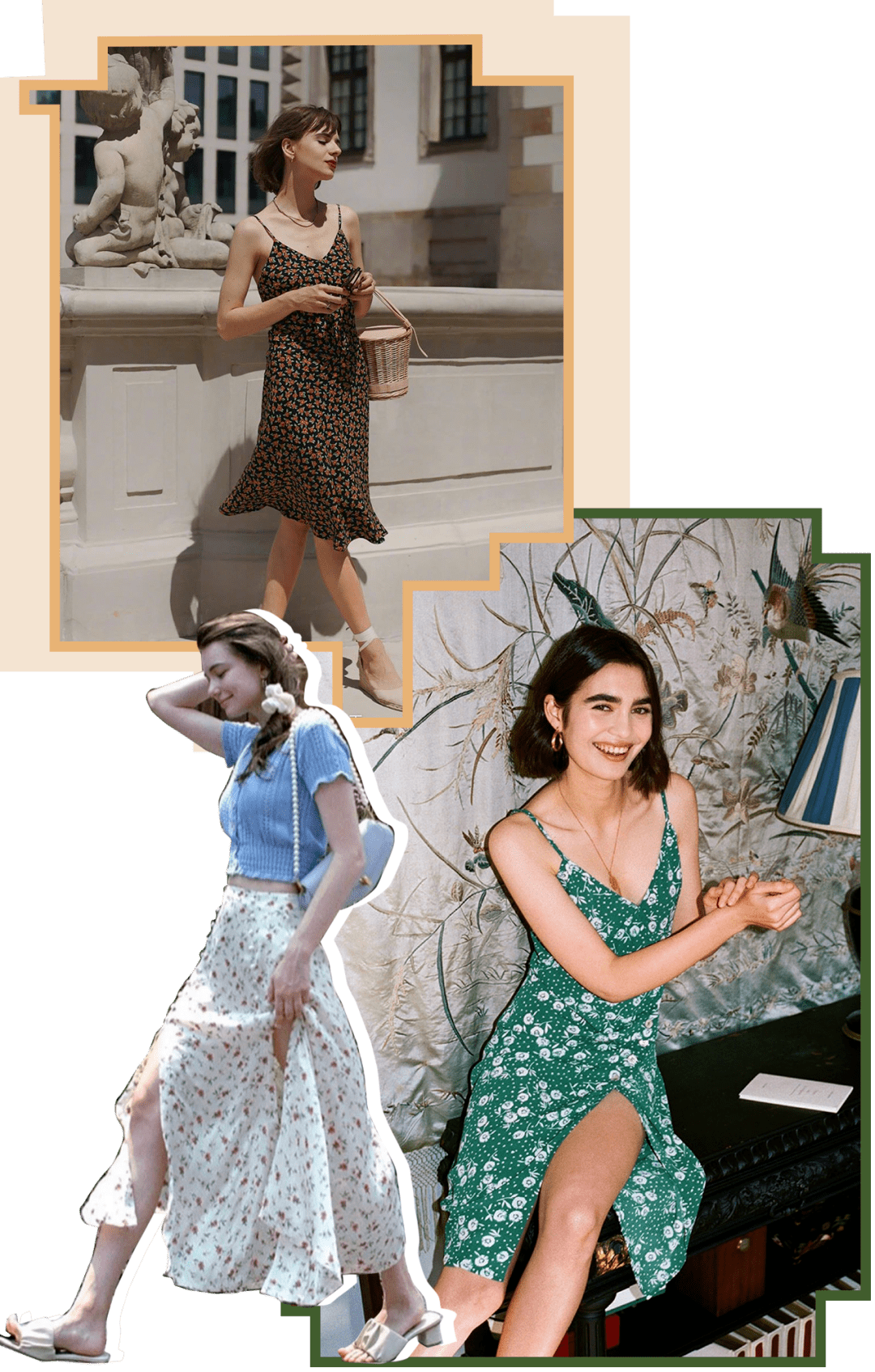 吊带|28套夏日法式穿搭，慵懒浪漫，真的太太太心机了！