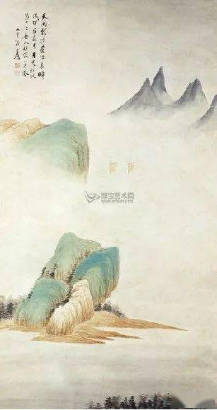 八雅轩丨【八雅丹青】现当代名家：张大千彩色山水人物作品欣赏_影响