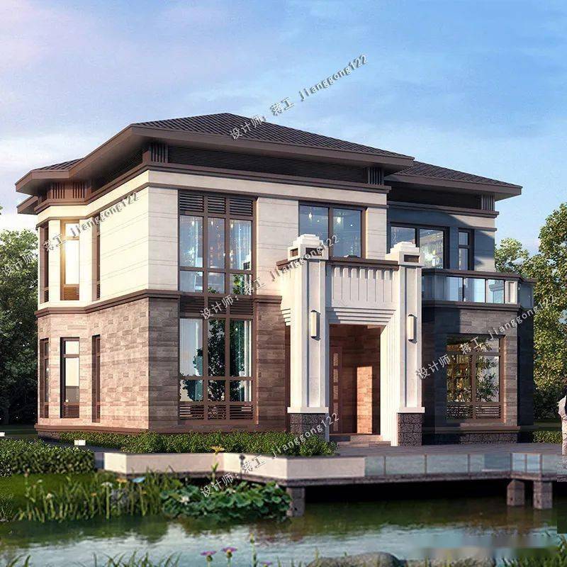 农村建房堂屋不能少6款带堂屋二层别墅网友第5款真的很赞