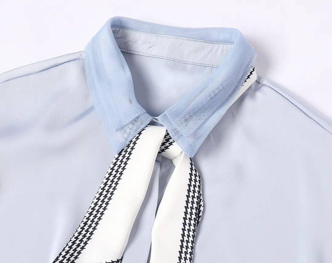 夏天|穿上瘦成纸片人的法式衬衫,优雅简约,舒适凉爽,限时送丝巾