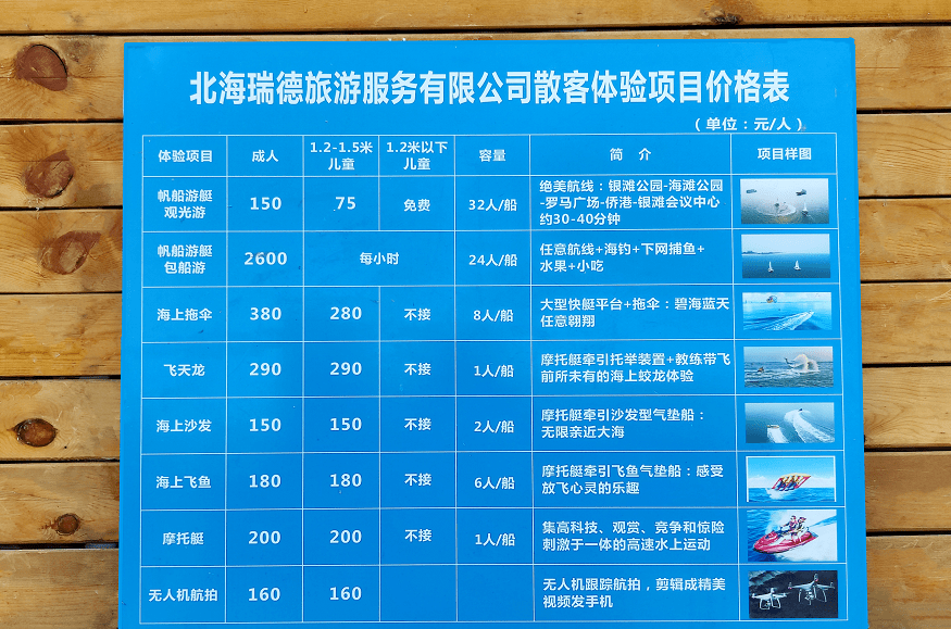 银滩景区太阳伞150元/套!_北海