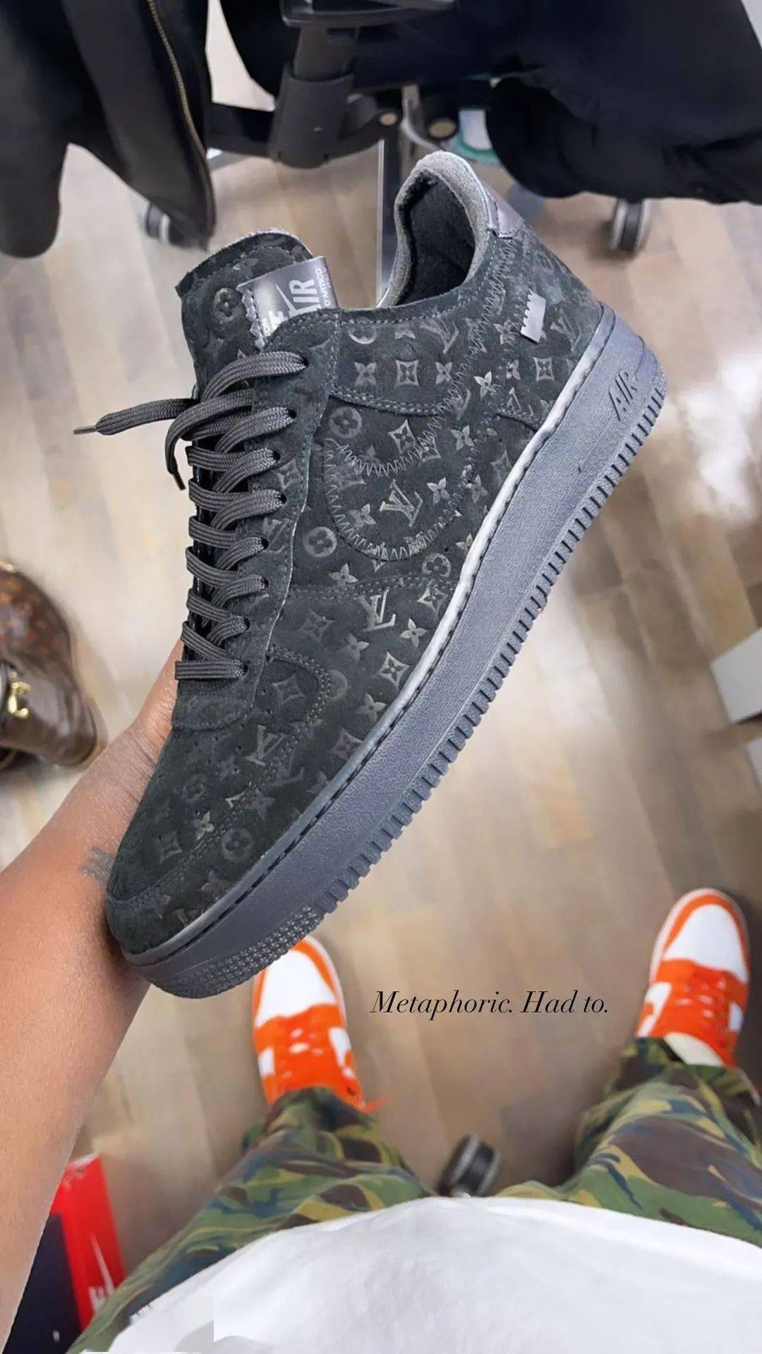 Nike|肯定抢破头！LV x Nike AF1 最新实物曝光！传闻明年发售！