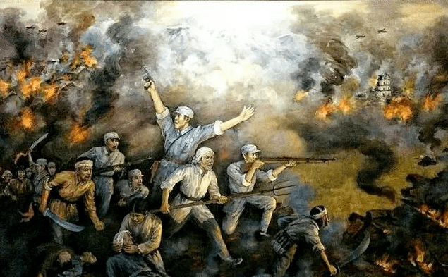 颂百年心向党红色主题文学作品赵国才散文伯父的抗战