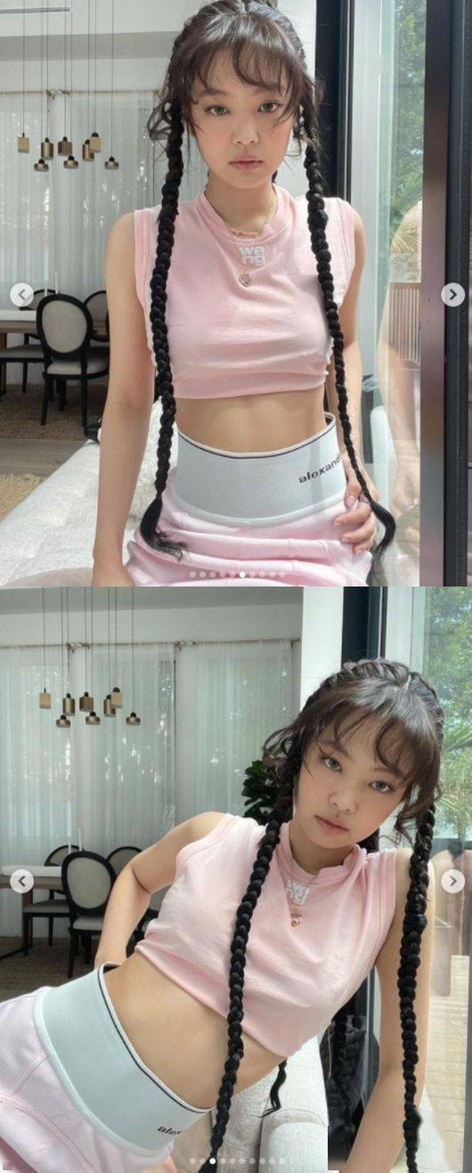 空隙|BLACKPINK JENNIE,宽松的裤子空隙...惊人的蚂蚁腰
