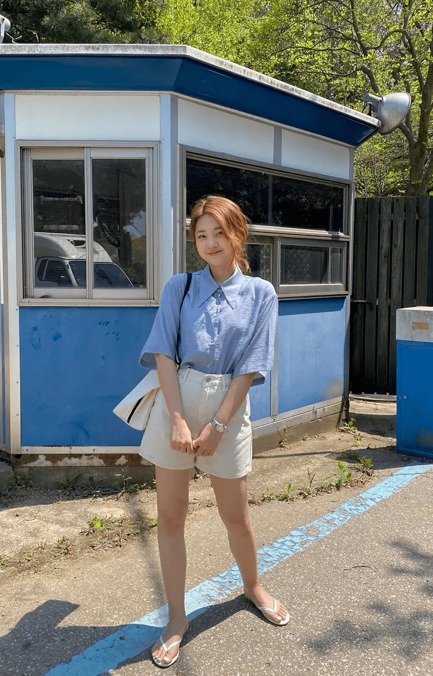 衬衫 短裤,风潮的搭配,造就精致的时尚感!