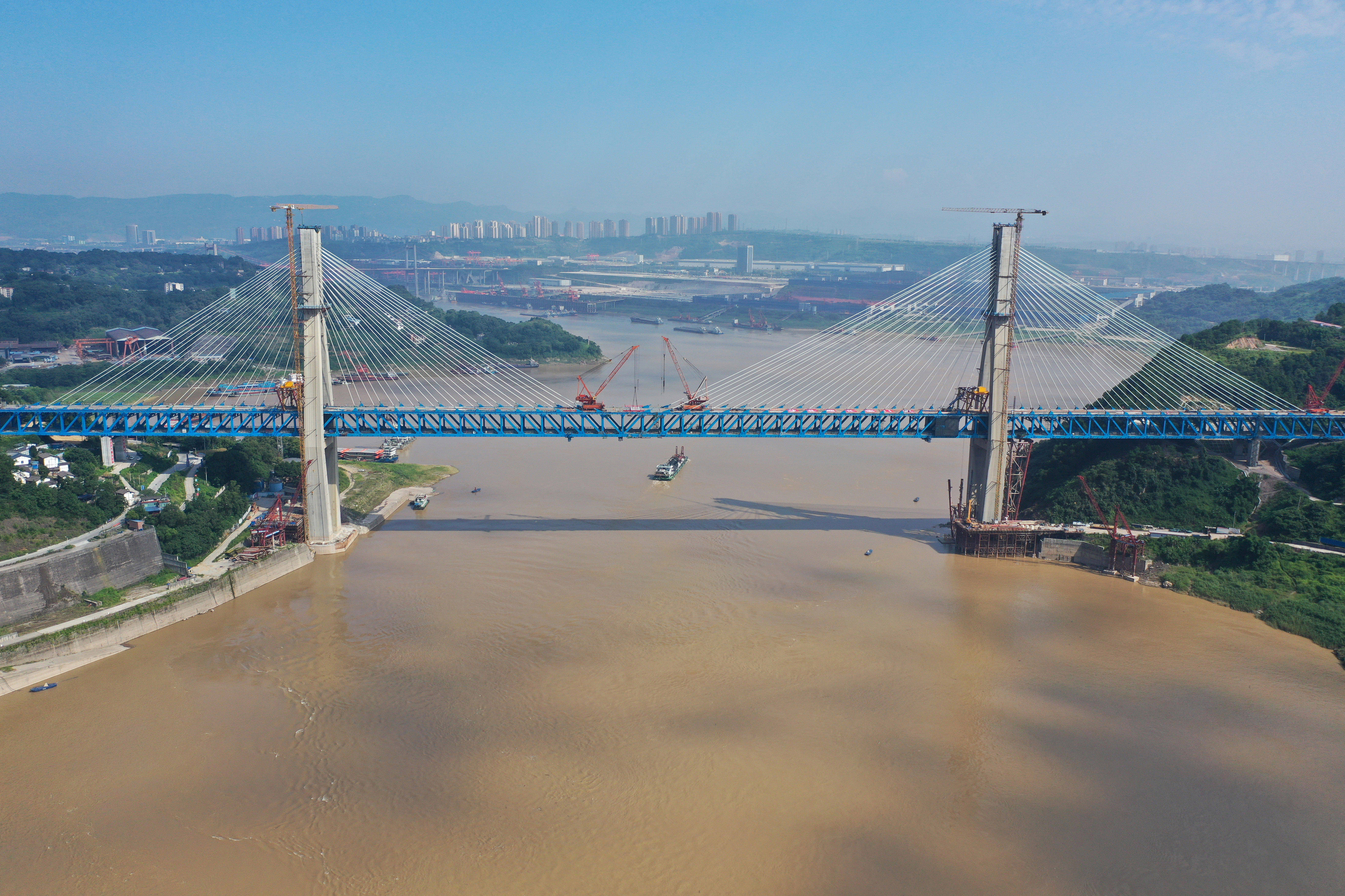 重庆明月峡长江大桥图片