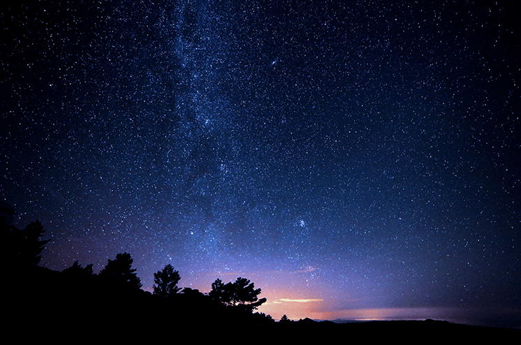 夏夜星空 真实图片