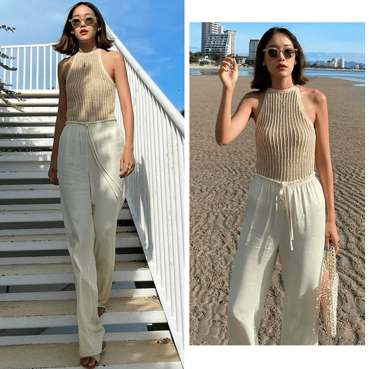 头巾|60套夏天穿衣参考！一键copy，也太适合懒人了吧！