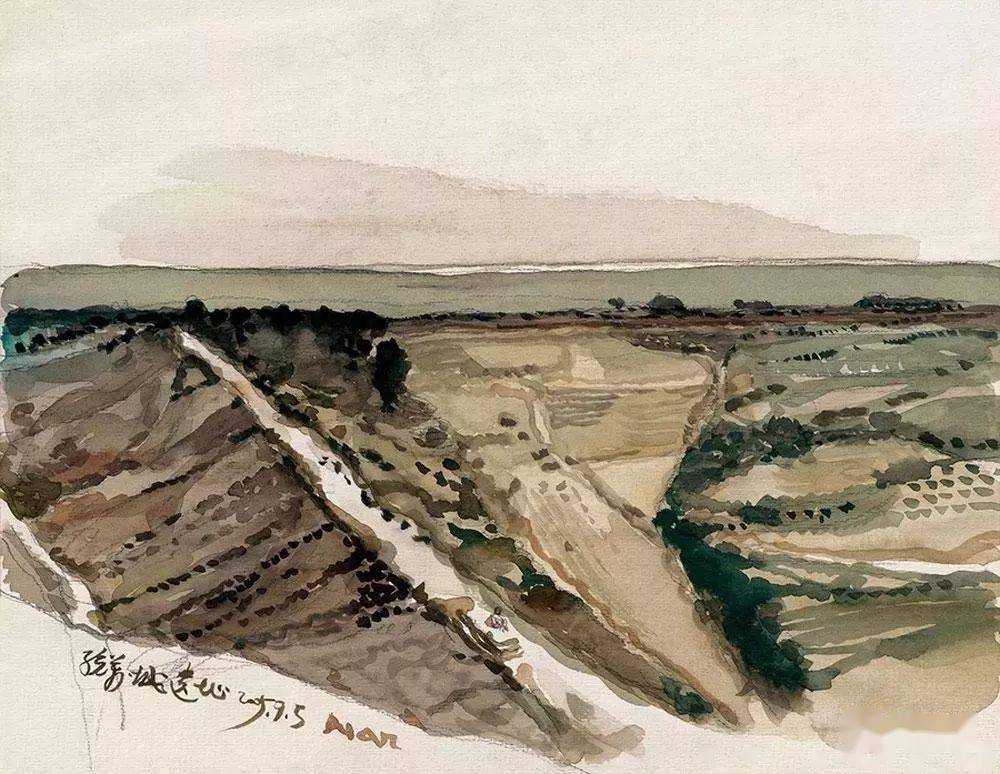 段正渠纸本风景作品丨艺术家是看他要画的东西而不是画他所看到的东西