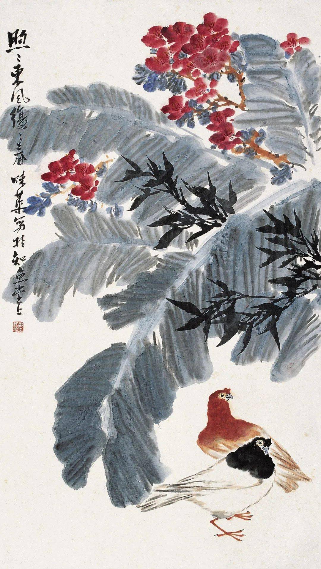 这小写意花鸟浓浓的生活情趣