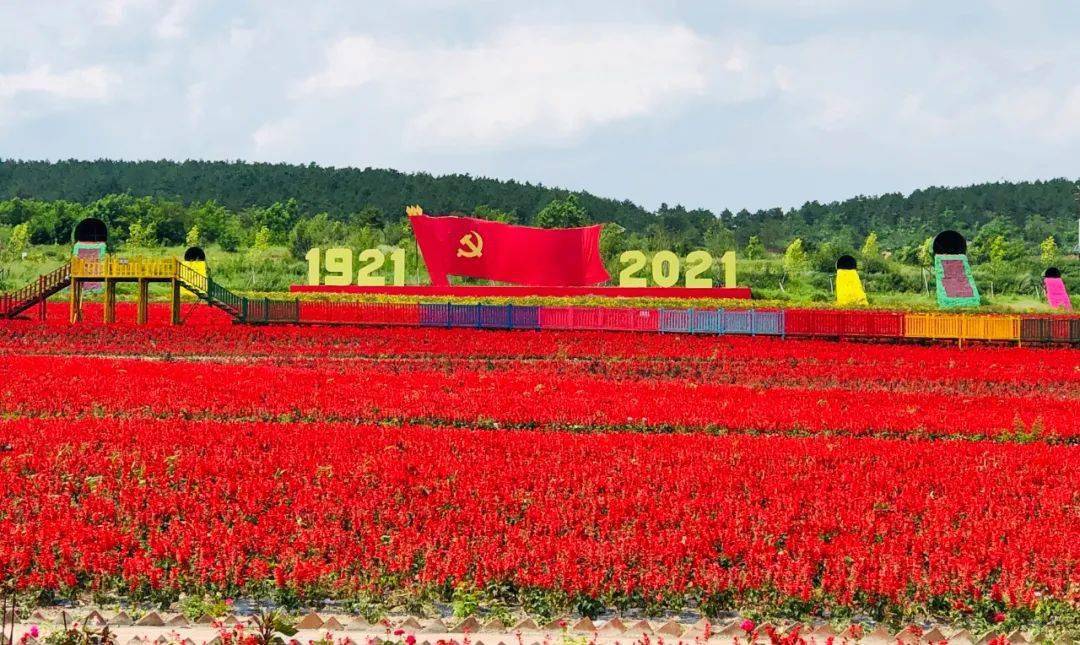 着远近游客红色花海正以300亩的串红花开正艳眼下不能不说润泽花海