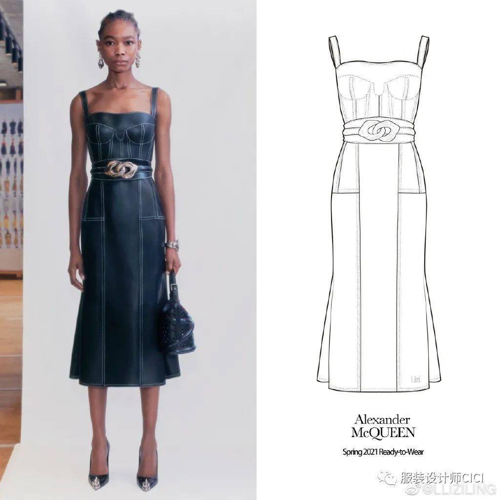 细节|商业服装平面款式图线稿分享！（200多款规规矩矩·正正经经的款式图）